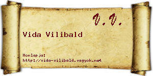 Vida Vilibald névjegykártya